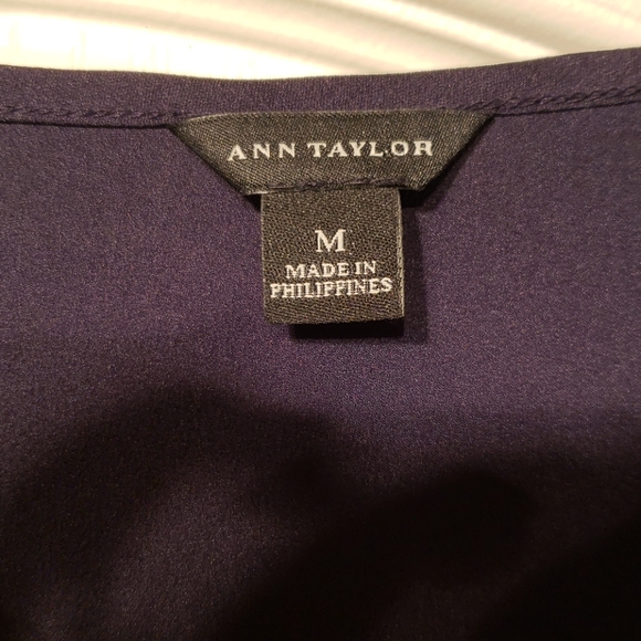 Anne Taylor Dark Navy Blue Sleeveless top - Picture 3 of 4